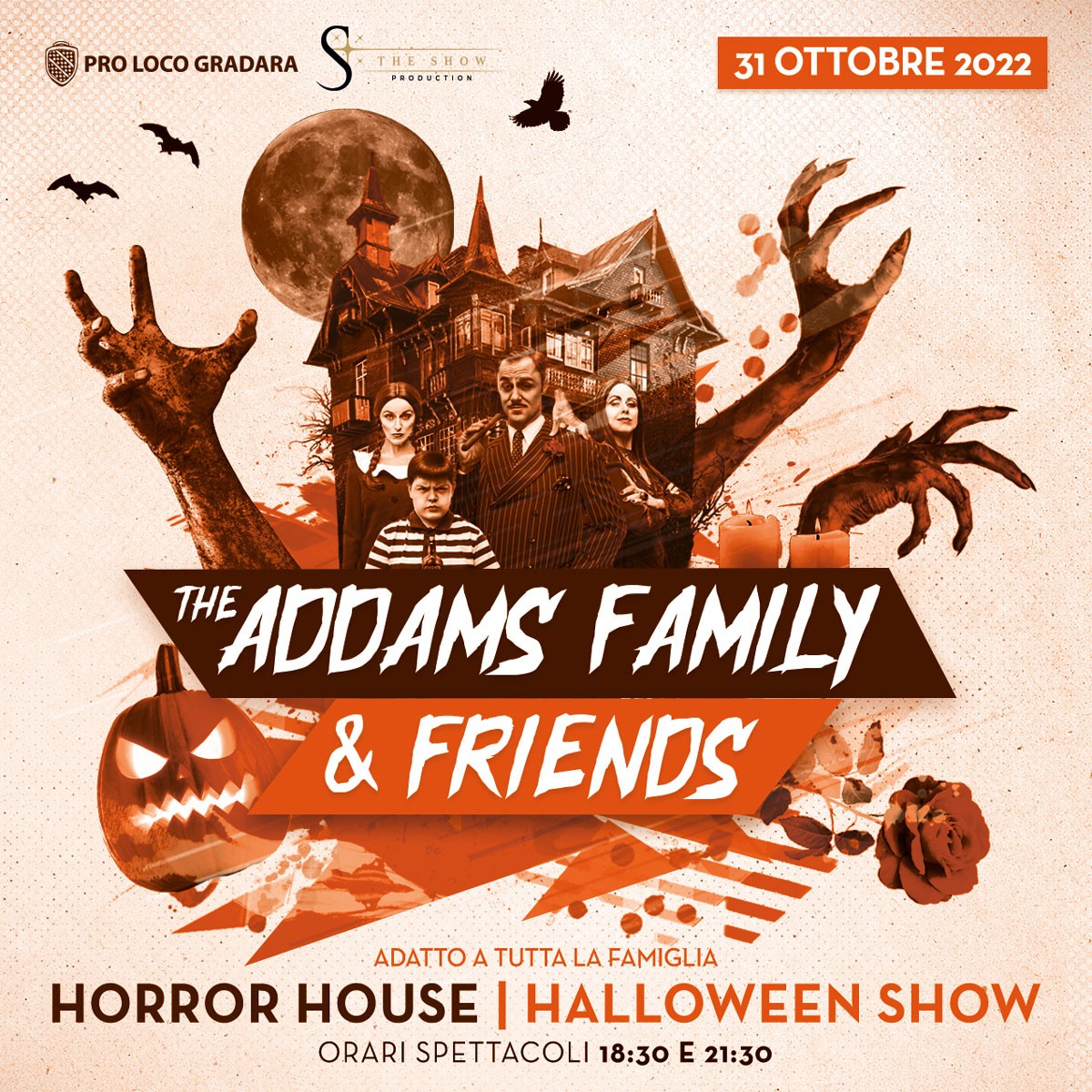 Halloween 2022 a Gradara - Famiglia Adams
