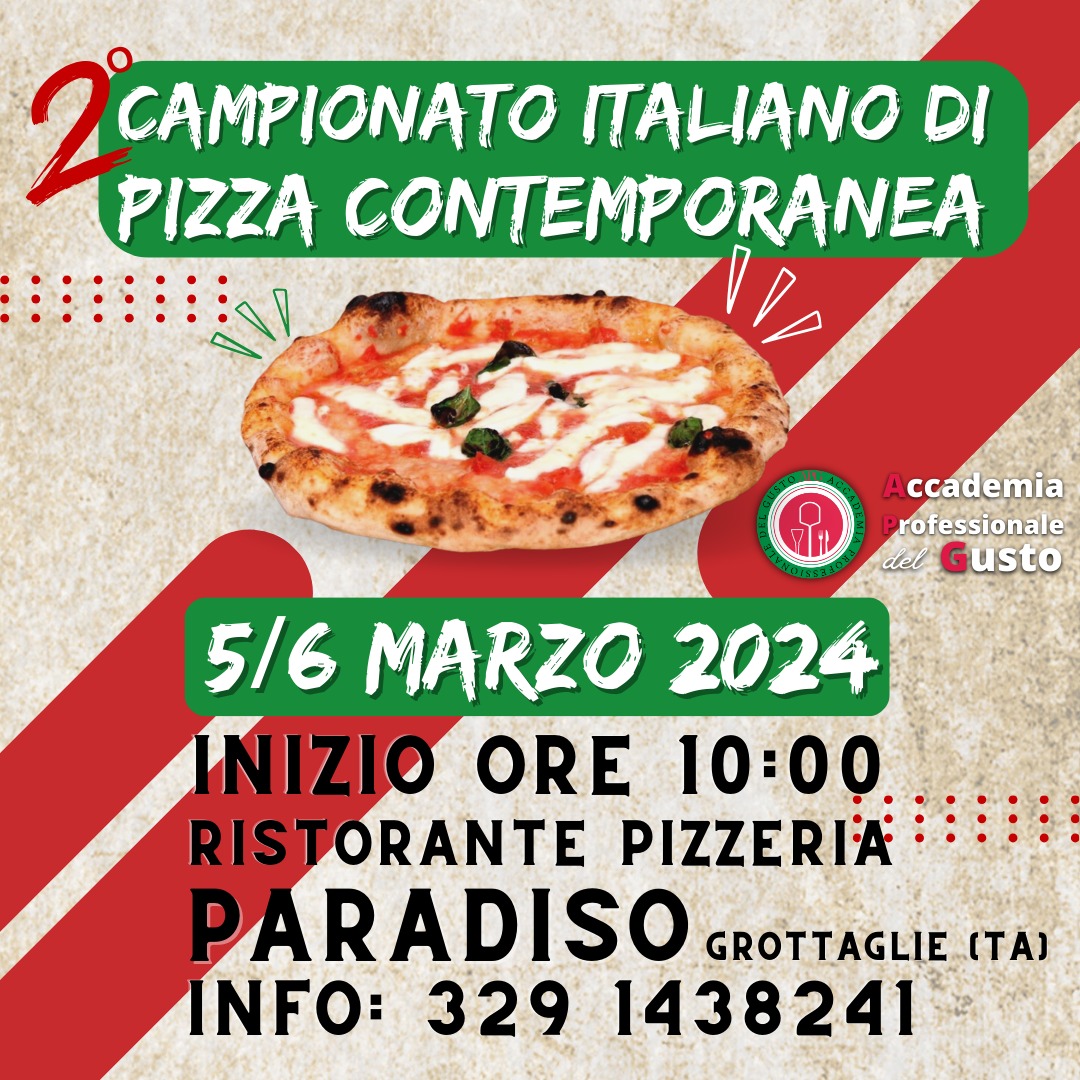 2° Campionato Italiano di Pizza Contemporanea, locandina