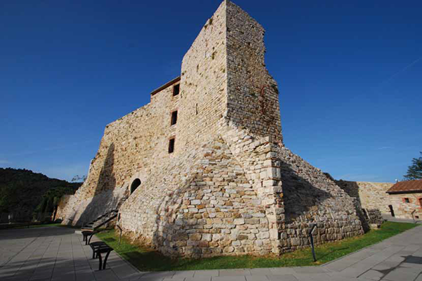 La rocca nel punto più alto del borgo con i ruderi della torre del XII secolo  | 