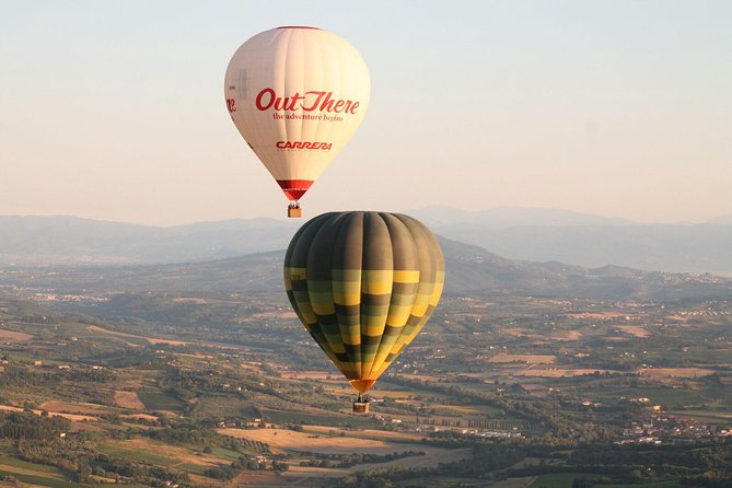 Hot air balloon flight over Tuscany from Siena