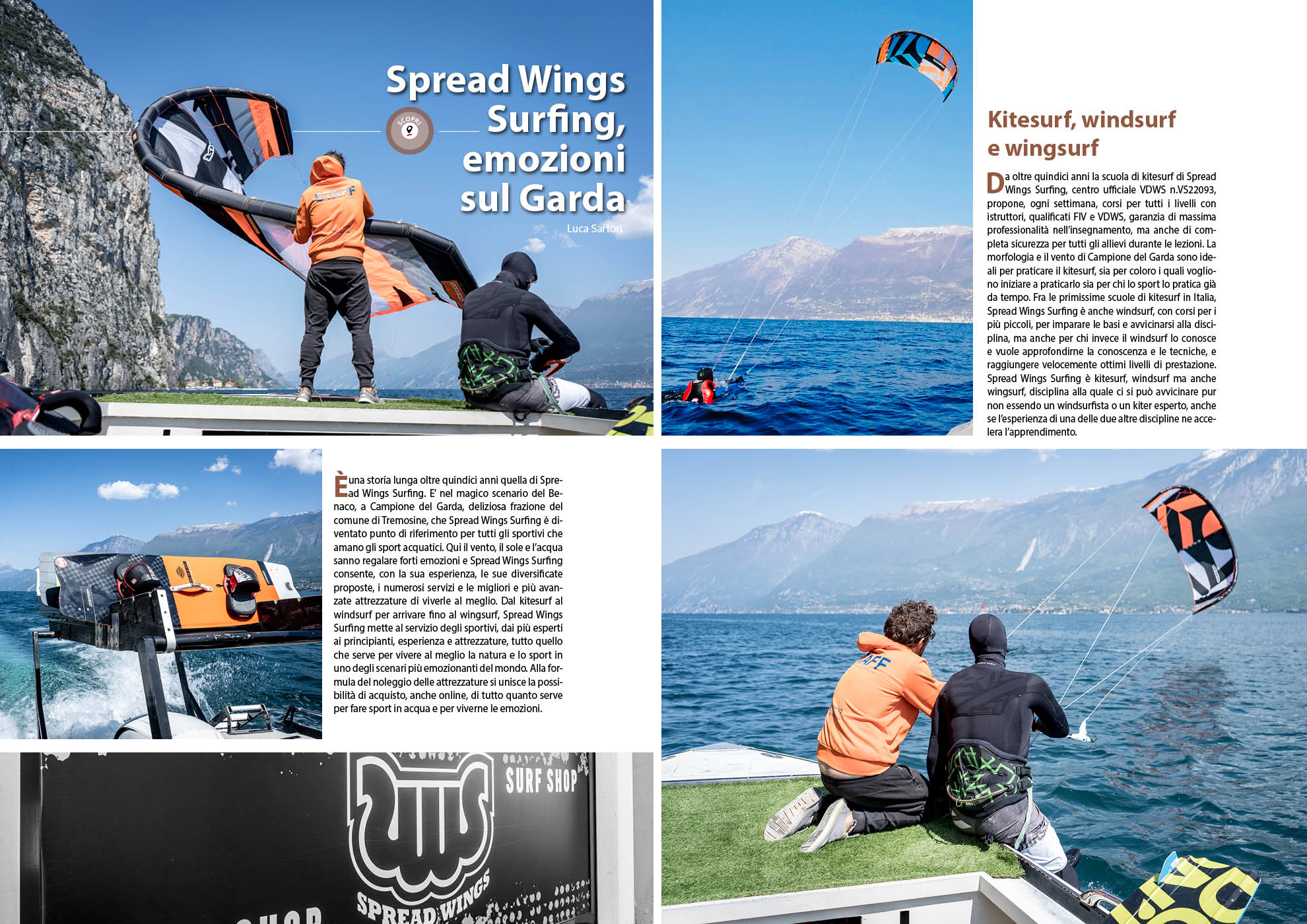 e-borghi travel 17: Speciale sport e natura - Spread Wings Surfing, emozioni sul Garda